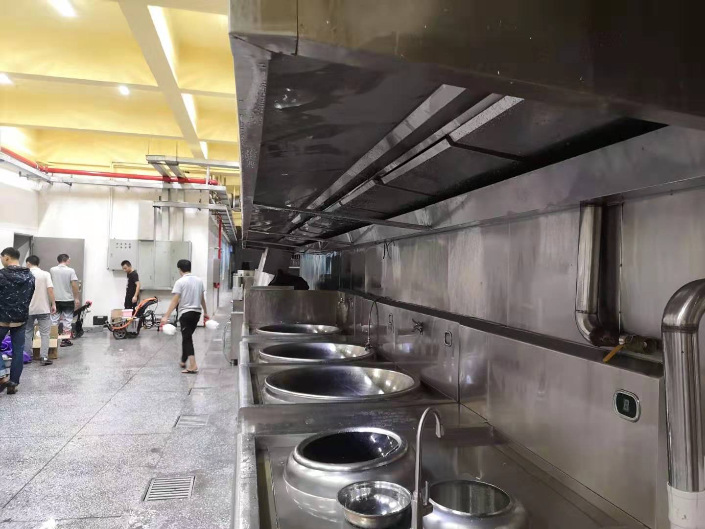 深圳某部队厨房大型油烟机清洗(图3)